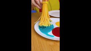 Spaghetti Eating and Colorful Painting 