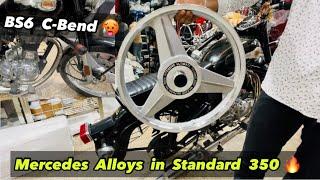 Mercedes Alloy Wheels For Bullet| Royal Enfield Standard 350 Alloy Wheels Modified |