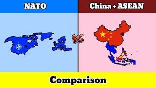 Let's Compare NATO VS China+ASEAN | Country Comparison | Data Duck