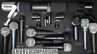 Shure Mics Compared for Podcasting (SM7b, MV7, MV7X, SM58, SM57, Beta 58A, SM48, PGA58 / 48 & MORE)