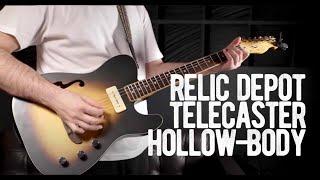 Relic Depot Pine Telecaster Hollow-Body 2017 Sunburst | Loud Lemon