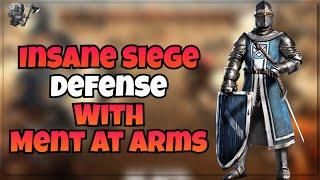 INSANE SIEGE DEFENSE WITH MEN AT ARMS | CONQUERORS BLADE |