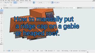 Ridge cap Design in ArchiCAD 20 by LAJ_CAD-FORUM! #ArchiCAD tip