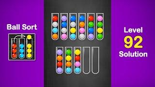 Ball Sort Puzzle Solution Level 92