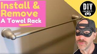 ️ How to Install (or Remove) a Bathroom Towel Rack, Bar, & Ring A **Fantastically Easy** DIY Job