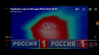 Playstation logo Russia 1 chorded and Russia 2 chorded and Russia 24 chorded