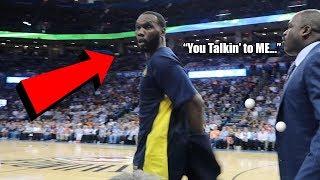 Talking Smack to NBA Players! My First Courtside NBA Game EVER!