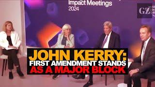 John Kerry complains about First Amendment in Davos