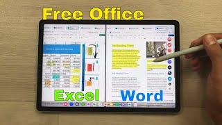 Samsung Galaxy Tab S9 FE - Free Microsoft Office - How To Use PowerPoint, Excel, Word