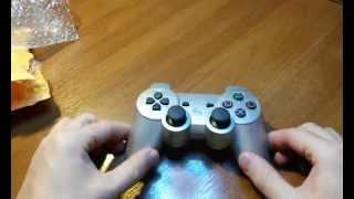 Посылка из Китая(аккумуляторный  Bluetooth джойстик для sony playstation 3 PS3 SIXAXIS-контроллер)