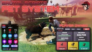 FiveM Pet System + K9 UPDATE [ESX & QBCore/QBOX] | Brutal Scripts