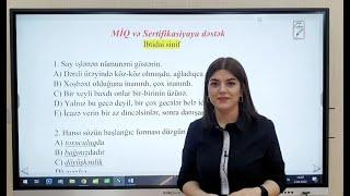 MİQ və Sertifikasiyaya dəstək. İbtidai sinif müəllimləri üçün