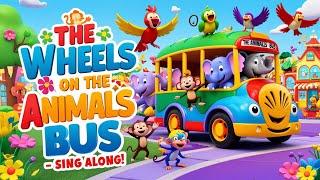 " Wheels on the Bus Go ROUND AND ROUND! | Catchy Nursery Rhymes for Kids Fun! "