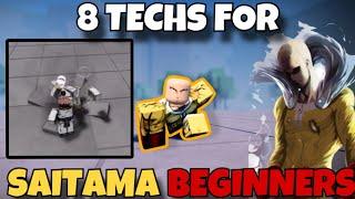 8 Techs For Saitama Players | The Strongest Battlegrounds