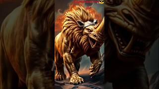 Lion vs Rhino Clash ️ | Epic Hybrid Animal Transformation!