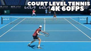 The Future Is Now! Newest World #1 | See How FAST Jannik Sinner Plays at Court Level in 4K 60FPS!