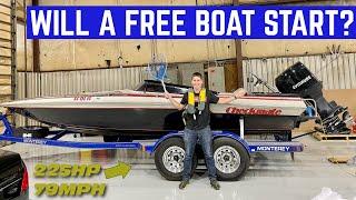 STARTING A FREE 225HP Boat That's Been Sitting For YEARS