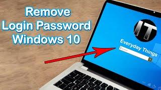 How do you Remove a Login Password on Windows 10