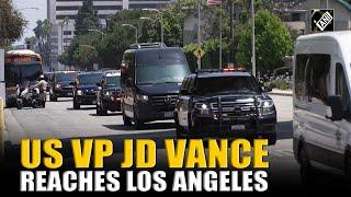 US Vice President JD Vance arrives in Los Angeles to tour federal facility following weeks of arrest