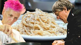 Cacio e pepe: original vs. gourmet recipe - Claudio Gargioli e Cristina Bowerman