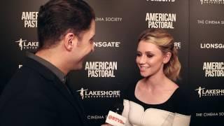 Valorie Curry on the "American Pastoral" Red Carpet Behind The Velvet Rope with Arthur Kade