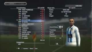 PES 2013 MASTER LEAGUE # PLAYER RATINGS # AFTER 4 SEASONS SPOT POTENTIAL