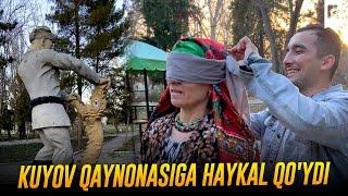 Alfiya kampir - Kuyov qaynonasiga haykal qo'ydi