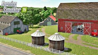 BUILDING AN AMERICAN CATTLE FARM FROM SCRATCH! - FARMING SIMULATOR 25