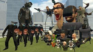 NEW WOMAN CAMERA AND ALL BOSSES VS ALL SKIBIDI TOILET 1-55 BOSSES in Garry's Mod!