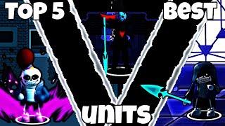 Top 5 best units in WATERFALL UPDATE (Undertale Adventures.)