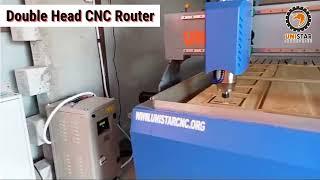 Double head cnc router | double head router | cnc router | cnc wood router | Unistar CNC