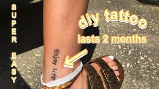 DIY TEMPORARY TATTOO