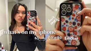 what's on my iphone 15 pro max as a college student! 