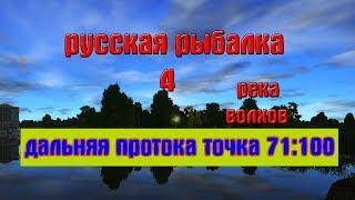 Русская рыбалка 4(рр4) - река Волхов. Локация Дальняя протока, точка 71 100