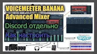 Лучшее решение! VM Banana Настройка и вывод отдельно Discord и Микрофона