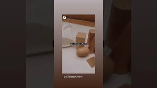Stereognostic bag Mystery Bag  3D geometric Pinewood