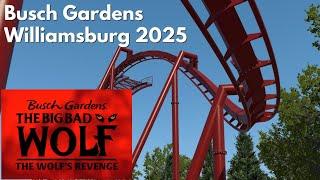 The Big Bad Wolf: The Wolf’s Revenge | Busch Gardens Williamsburg 2025 Family Inverted Coaster POV