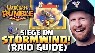 RAIDING IN WARCRAFT RUMBLE! Siege on Stormwind RAID GUIDE