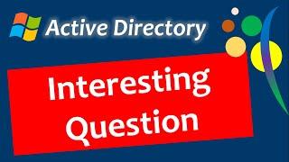 Active Directory - Interesting Question #activedirectory #windows #computer #ipl #microsoft #azure