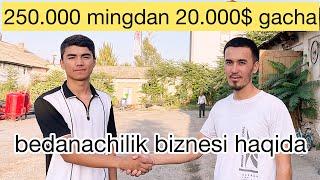 Bedana biznesi boshlash | Dilyorbek Mirzaliyev bilan suhbat | bedana experti