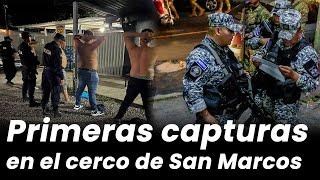 Primeras capturas en el cerco militar de San Marcos, San Salvador sur