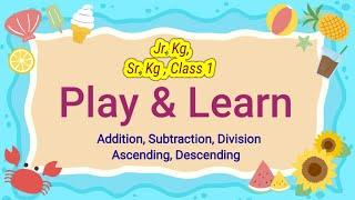 Indoor Games for kids to play at home | indoor games for summer vacation | play and learn Maths