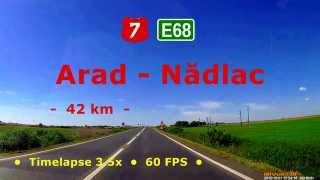 DN7 (E68): Arad - Nădlac (Timelapse 3.5x)