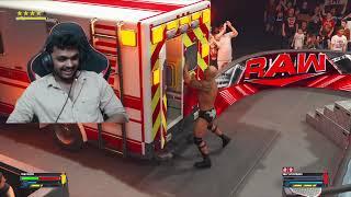 Thw Rock Vs The Rey Mysterio One On One Ambulance Match With Facecam Reaction HD