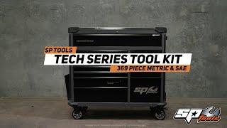 SP TOOLS | SP50765DX - TECH SERIES ROLL CAB TOOL KIT - 369PC METRIC/SAE