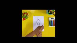 Drawing & Colouring || Rainbow Cupcake Drawing for Kids and biginners