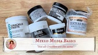 Mixed Media Basics | Crackle Paste Review