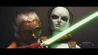 Star Wars: The Clone Wars - Ahsoka & Plo Koon vs. Aurra Sing & Boba Fett [1080p]