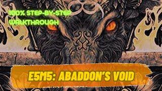 Sigil (100%) Walkthrough (E5M5: Abaddon's Void)