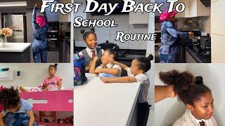 FIRST DAY BACK TO SCHOOL MORNING ROUTINE